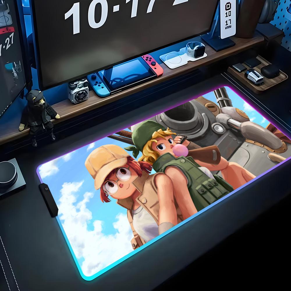 Metal Slug Mouse Pad RGB Gaming Mousepad Big LED Pad PC Desk Mat Luminous Mouse Pad Large Keyboard Mats Table Rug With Backlit RGB600x300x3mm
Metal Slug Mouse Pad RGB Gaming Mousepad Big LED Pad PC Desk Mat Luminous Mouse Pad Large Keyboard Mats Table Rug With Backlit RGB600x300x3mm