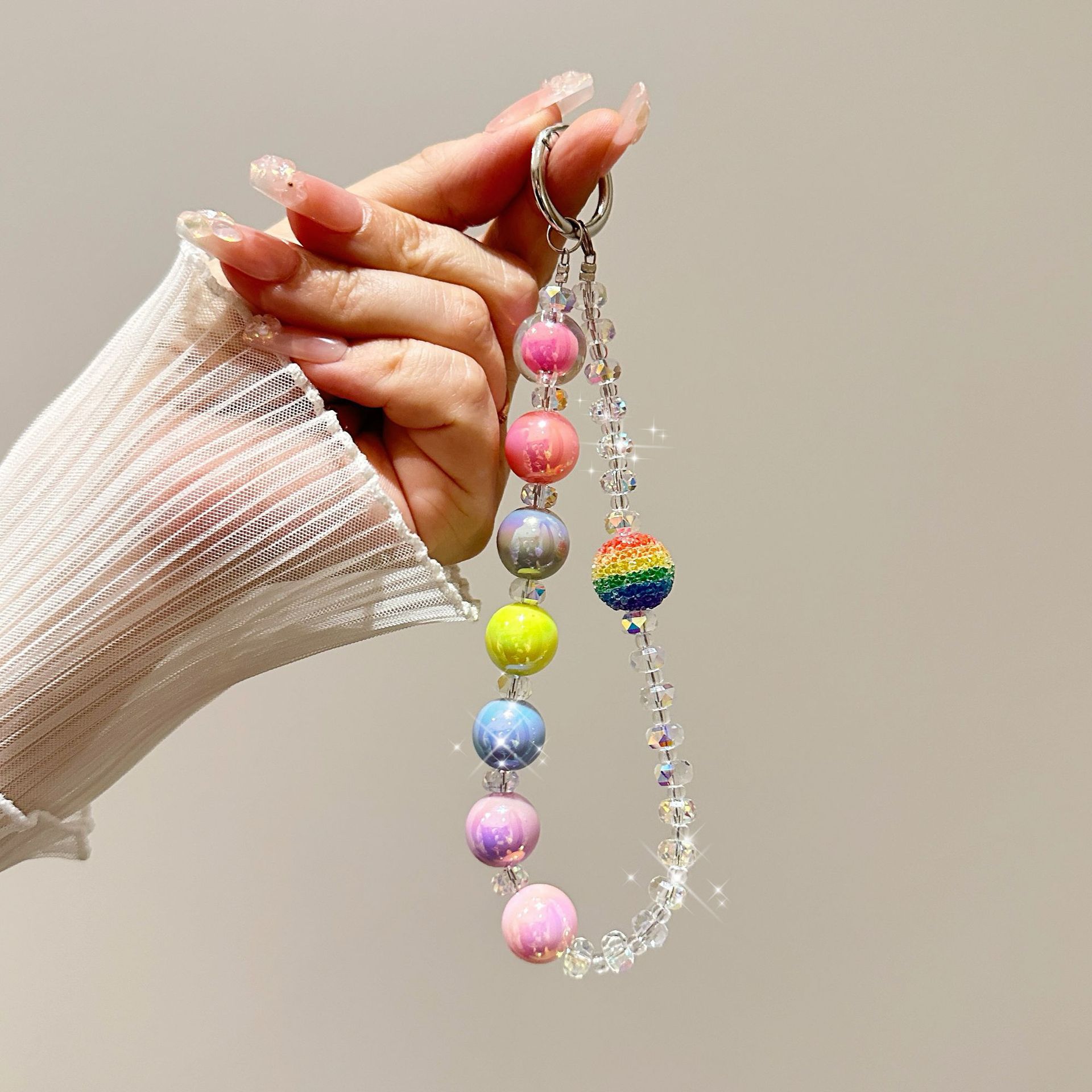 New Crystal Bracelet Phone Chain Niche High-end Bracelet Rainbow Candy Color Phone Case Chain Cute Fashion Candy Color Bracelet-With
New Crystal Bracelet Phone Chain Niche High-end Bracelet Rainbow Candy Color Phone Case Chain Cute Fashion Candy Color Bracelet-With