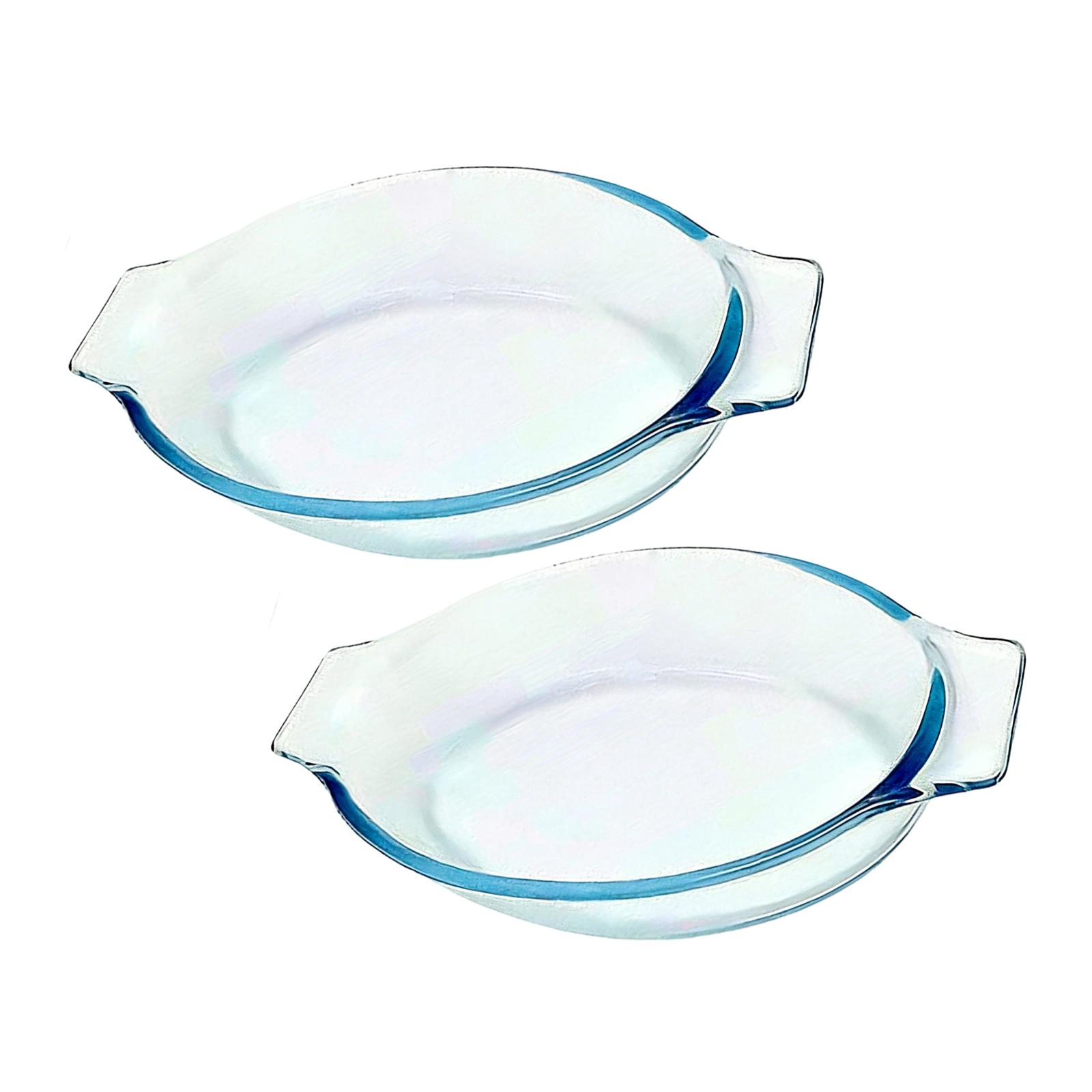 2 Items Heatproof Glass Cookery Set Small Elliptical Cooking Dishes Baking Pan For Treats And Side Dishes S
2 Items Heatproof Glass Cookery Set Small Elliptical Cooking Dishes Baking Pan For Treats And Side Dishes S