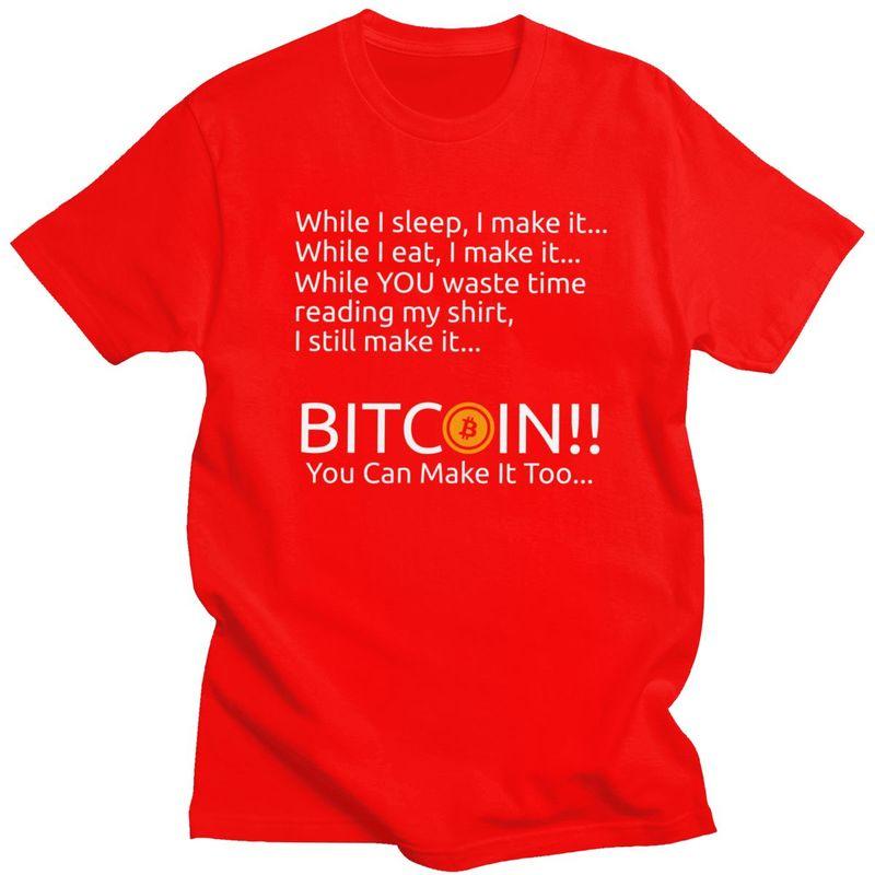 Making Bitcoin While I Sleep Cryptocurrency Bitcoin T Shirts Men 100 Cotton Tee Tops Tshirt Short Sleeve Casual Tshirt Clothes S
Making Bitcoin While I Sleep Cryptocurrency Bitcoin T Shirts Men 100 Cotton Tee Tops Tshirt Short Sleeve Casual Tshirt Clothes S