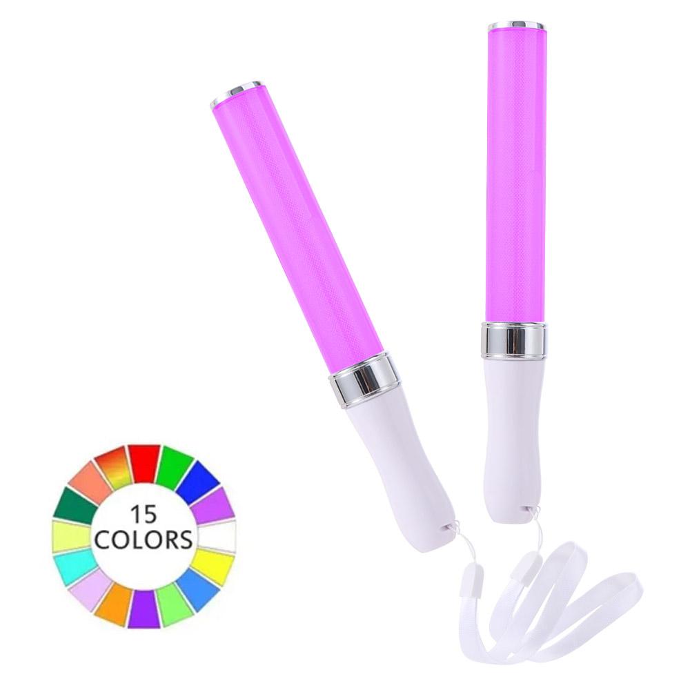 15 Colors Switchable Glow Sticks Colorful Flashing Sticks Atmosphere Lamp Weddings Celebrations білий
15 Colors Switchable Glow Sticks Colorful Flashing Sticks Atmosphere Lamp Weddings Celebrations білий