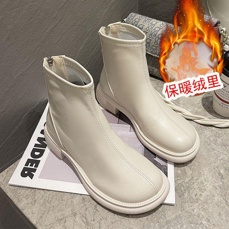 Short boots women s new velvet single boots winter British Martin boots beige Chelsea thin boots bare boots 40
Short boots women s new velvet single boots winter British Martin boots beige Chelsea thin boots bare boots 40