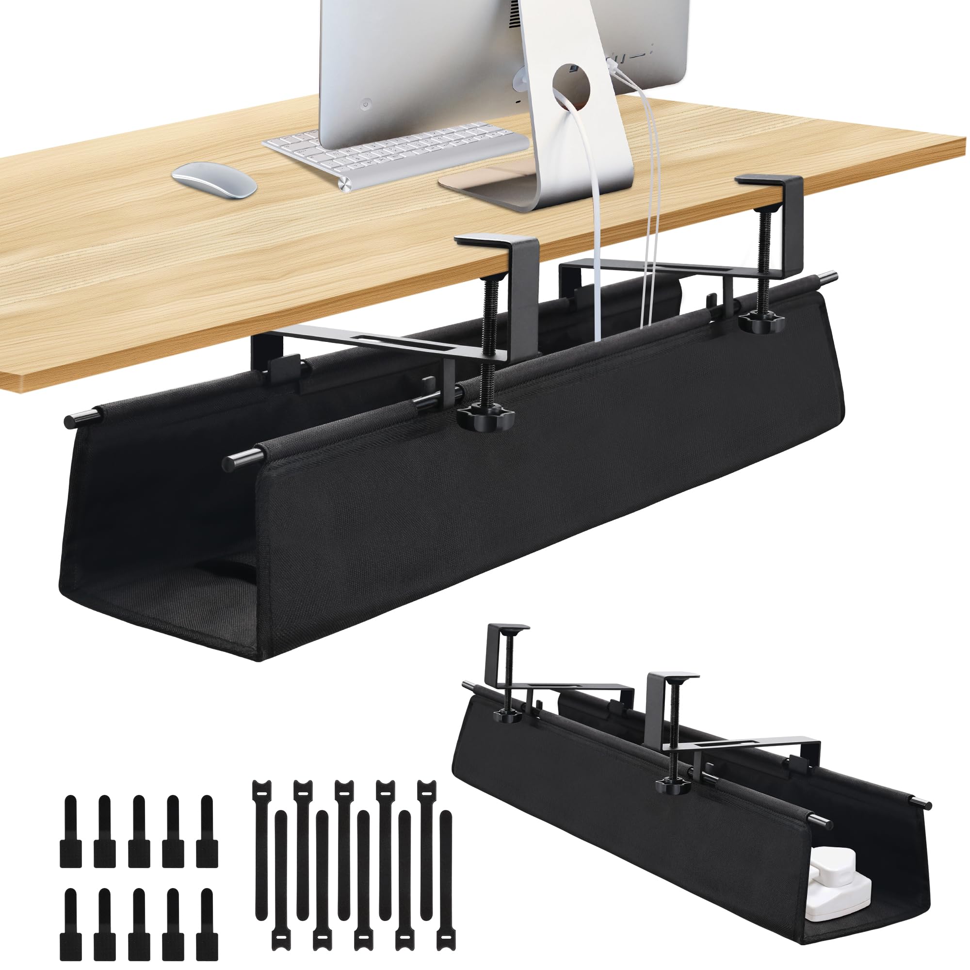 SKYROSEXSDCT Cable Tray, Under-Desk Cable Rack, Cable Management, 72cm Wide, No Drilling Required, Easy Installation (Black)
SKYROSEXSDCT Cable Tray, Under-Desk Cable Rack, Cable Management, 72cm Wide, No Drilling Required, Easy Installation (Black)