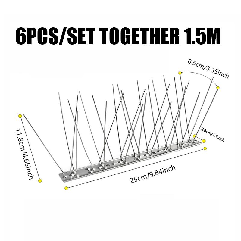 Bird Repellent Spikes Anti Against Birds and Pigeons Hooligans Deterrent Scarecaper Goods Scare Outside Repeller Balconies Pest
Bird Repellent Spikes Anti Against Birds and Pigeons Hooligans Deterrent Scarecaper Goods Scare Outside Repeller Balconies Pest