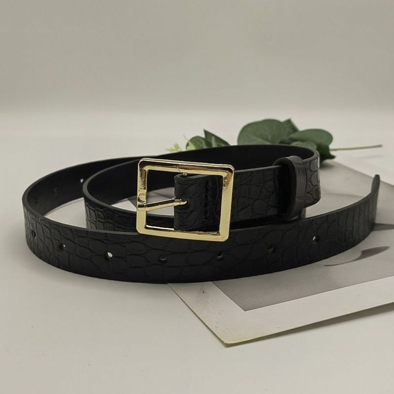 Korean Fashionforward Style Unisex Pin Buckle Belt In Classic Hues For Looks Trendy Gold Texture
Korean Fashionforward Style Unisex Pin Buckle Belt In Classic Hues For Looks Trendy Gold Texture