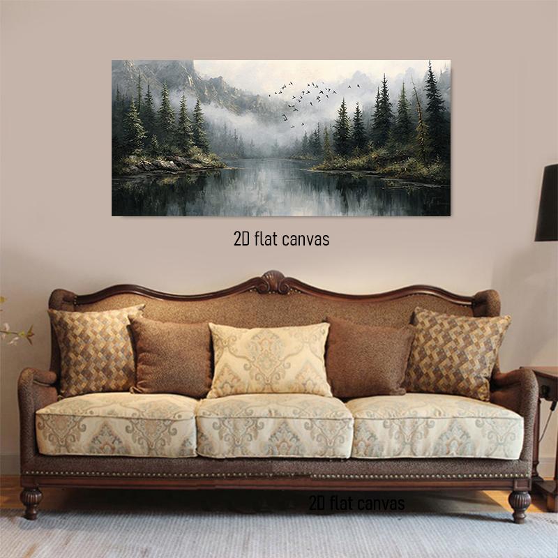 1pcs high-definition landscape canvas decorative painting, natural lake forest artistic conception hanging painting, living room (as the picture,50x100cm No Frame)
1pcs high-definition landscape canvas decorative painting, natural lake forest artistic conception hanging painting, living room (as the picture,50x100cm No Frame)