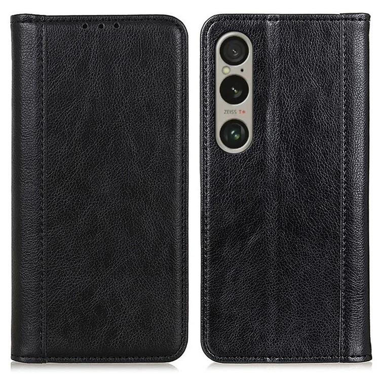 For Sony Xperia 1 VI Case Litchi Texture Split Leather Stand Magnetic Absorption Phone Cover - Black
For Sony Xperia 1 VI Case Litchi Texture Split Leather Stand Magnetic Absorption Phone Cover - Black