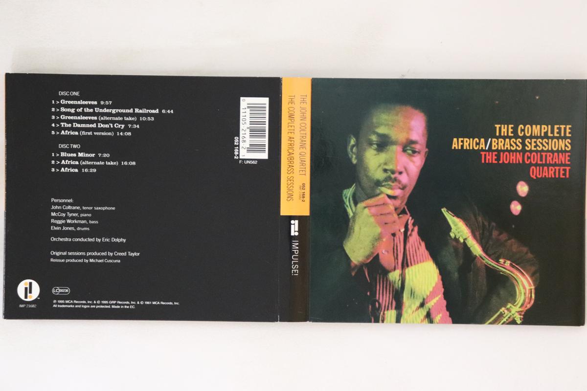 CD JOHN COLTRANE QUARTET - The Complete Africa / Brass Session IMP21682 Impulse! 1995 Europe Jazz Used
CD JOHN COLTRANE QUARTET - The Complete Africa / Brass Session IMP21682 Impulse! 1995 Europe Jazz Used