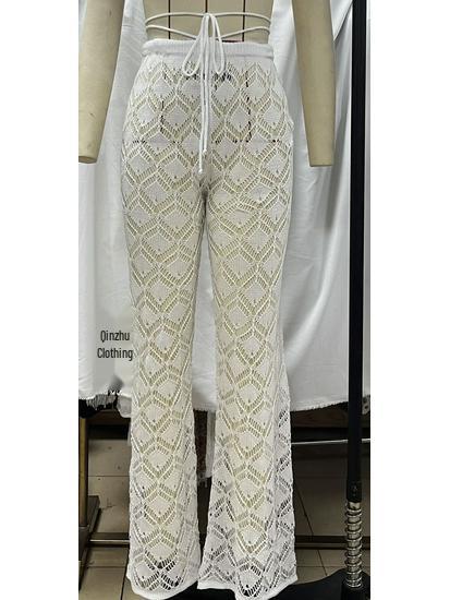 2024 Women s High Waist Hollow-out Beach Pants - Casual, Sexy Bikini Sunscreen Trousers for Europe & America Large білий
2024 Women s High Waist Hollow-out Beach Pants - Casual, Sexy Bikini Sunscreen Trousers for Europe & America Large білий