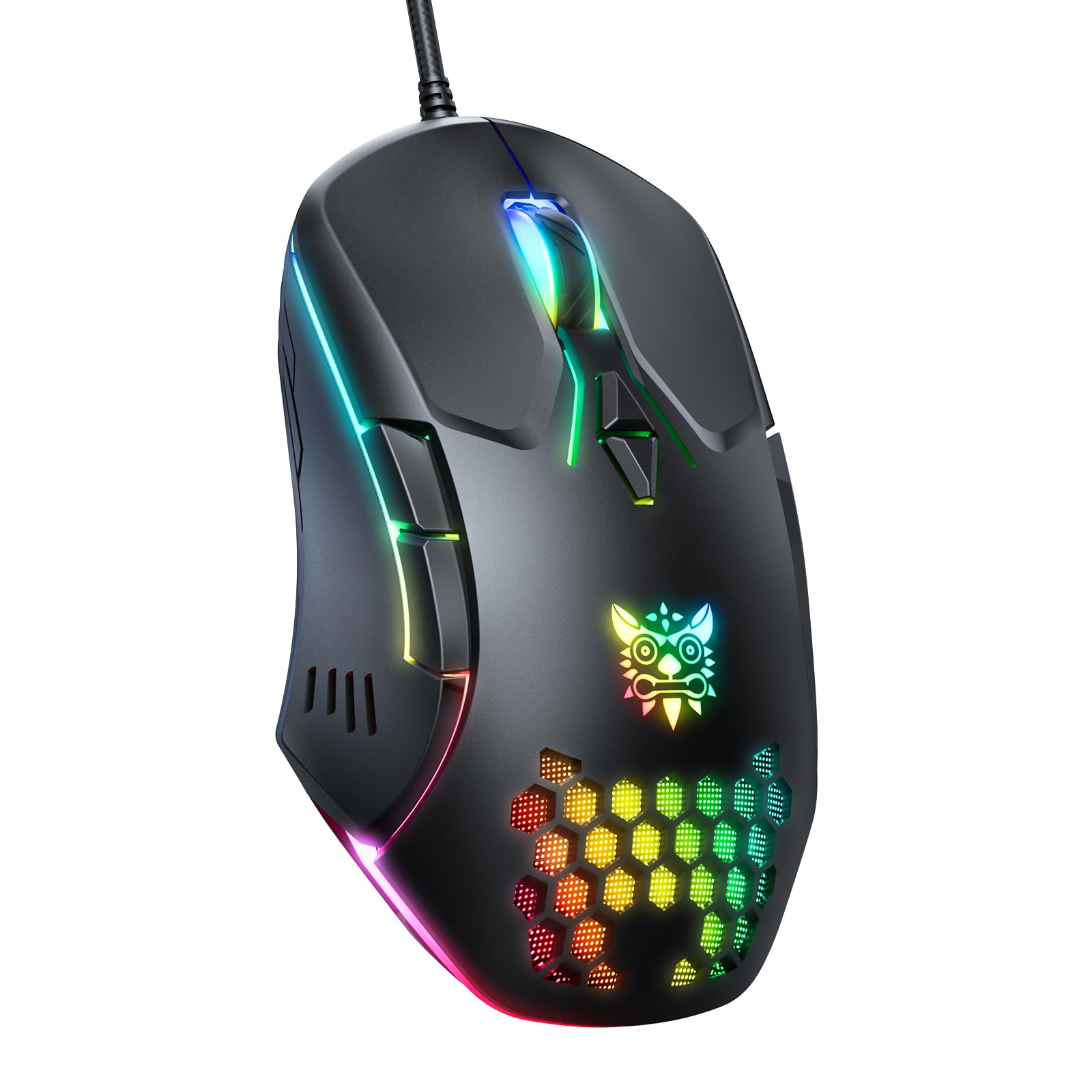 Gaming RGB Backlit Wired PC Entry Level Adjustable Ergonomic Office Laptop Computer Gamer Mouse with 7 Responsive Buttons for Mouse, Mouse, DPI, чорний
Gaming RGB Backlit Wired PC Entry Level Adjustable Ergonomic Office Laptop Computer Gamer Mouse with 7 Responsive Buttons for Mouse, Mouse, DPI, чорний