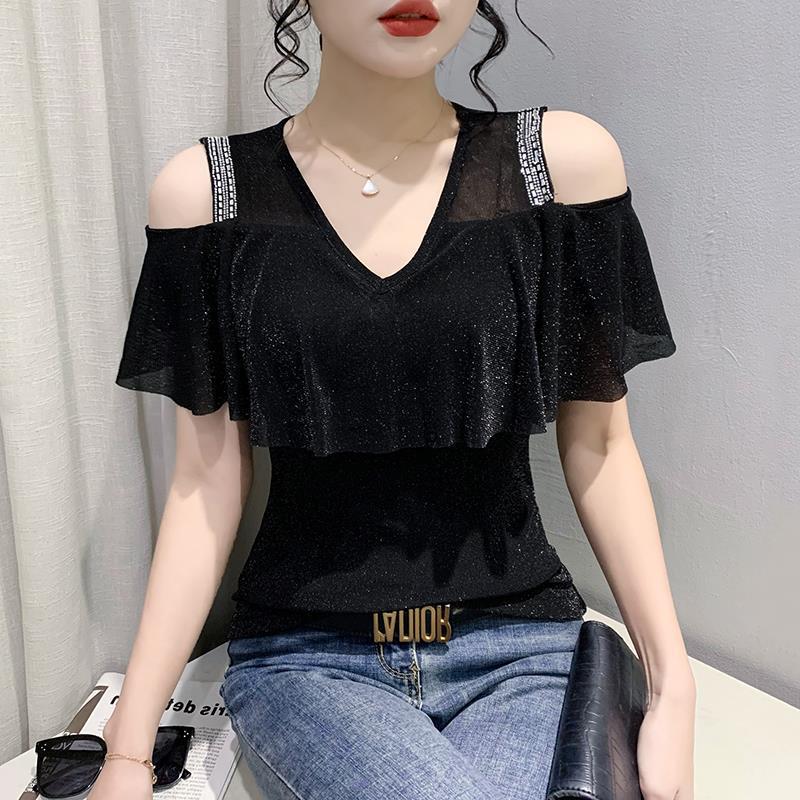 Футболка 2024 Chic с открытыми плечами и ромбовидным акцентом на рукавах с изображением лотоса M чёрный
Футболка 2024 Chic с открытыми плечами и ромбовидным акцентом на рукавах с изображением лотоса M чёрный