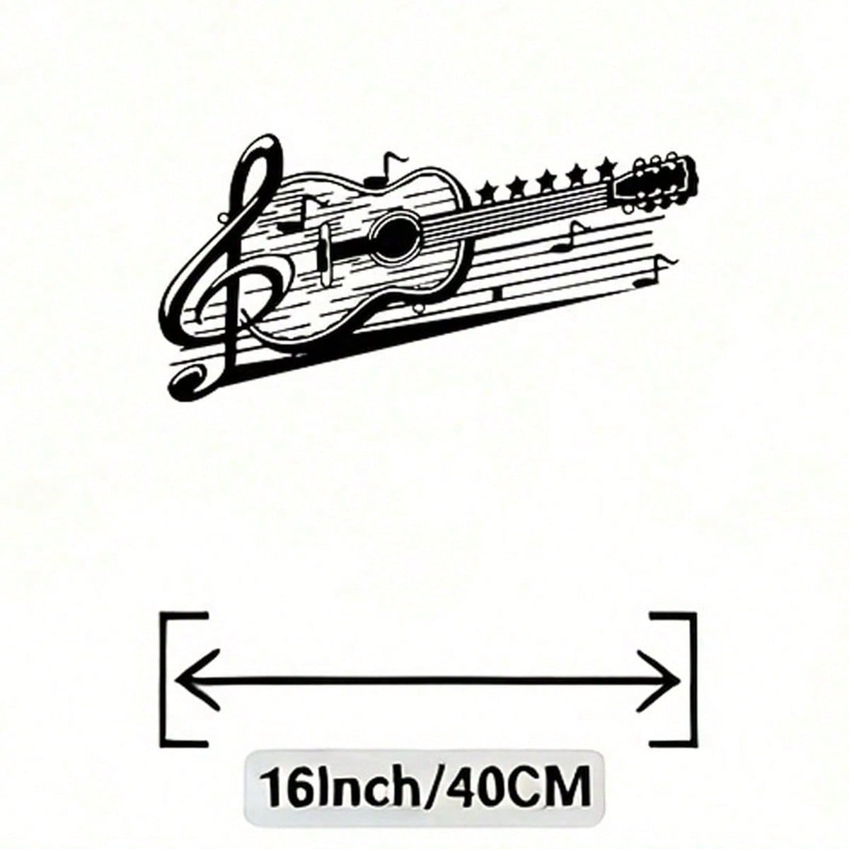 Iron Guitar Wall Sculpture Art Retro Bohemian Music Decor for Home Studio TY8877-02
Iron Guitar Wall Sculpture Art Retro Bohemian Music Decor for Home Studio TY8877-02