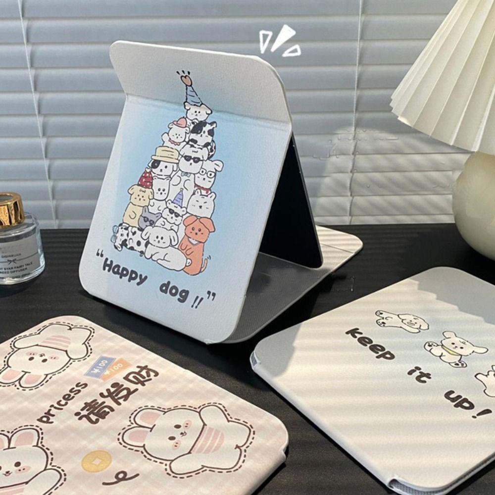 PU Leather Cartoon Folding Mirror Square Shape Makeup Mirror Thin Desktop Vanity Mirror Domestic Happy Dog
PU Leather Cartoon Folding Mirror Square Shape Makeup Mirror Thin Desktop Vanity Mirror Domestic Happy Dog