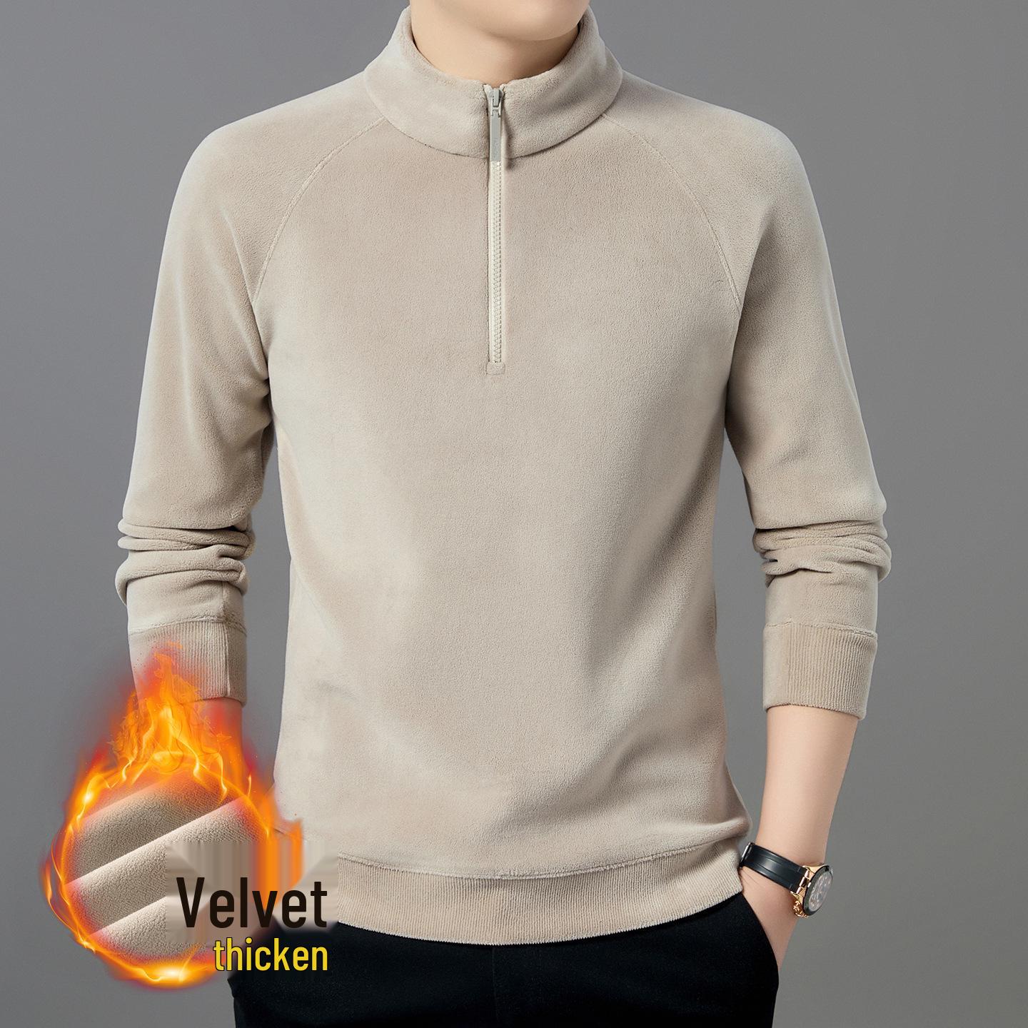 Men s Wool Hoodie: Thick Warm Base Layer T-Shirt for Autumn/Winter Medium світлого кольору хакі
Men s Wool Hoodie: Thick Warm Base Layer T-Shirt for Autumn/Winter Medium світлого кольору хакі