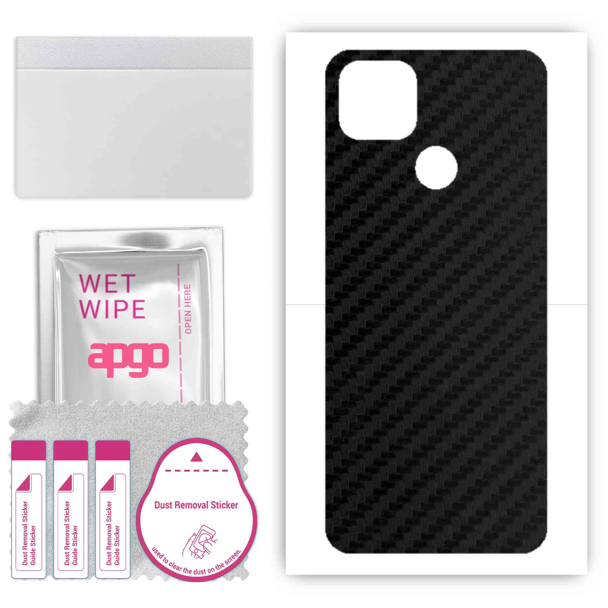 apgo Protective Skin Sticker for the back compatible with Motorola Moto G9 Power, Wrap Film, Foil, Vinyl - Pattern Carbon Black
apgo Protective Skin Sticker for the back compatible with Motorola Moto G9 Power, Wrap Film, Foil, Vinyl - Pattern Carbon Black
