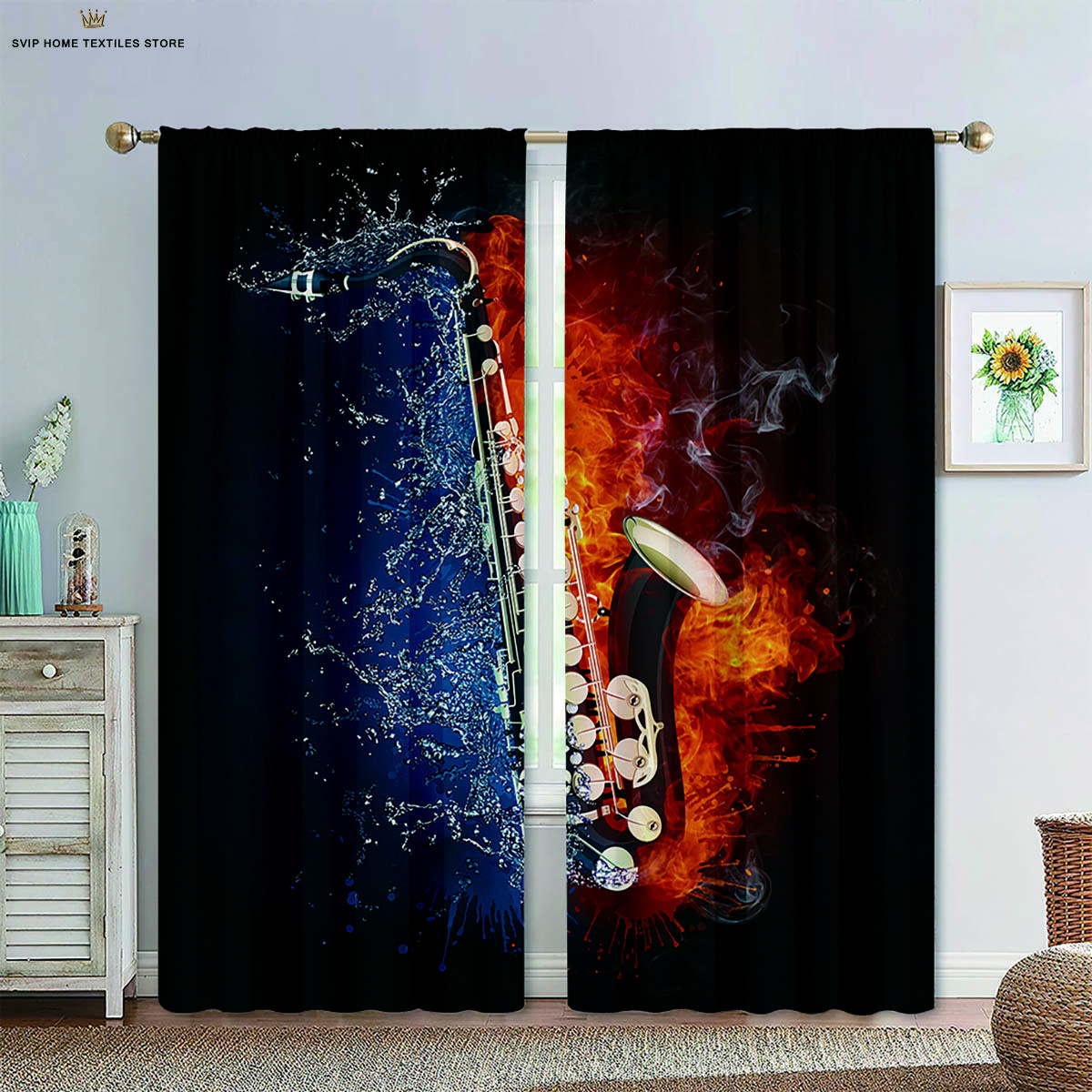 Креативные печатные шторы для спальни, гостиной, кухни, декоративные шторы, вода и огонь музыкальная гитара, комплект из 2 шт. W50X130H(CM)X2PCS&Rod pocket
Креативные печатные шторы для спальни, гостиной, кухни, декоративные шторы, вода и огонь музыкальная гитара, комплект из 2 шт. W50X130H(CM)X2PCS&Rod pocket