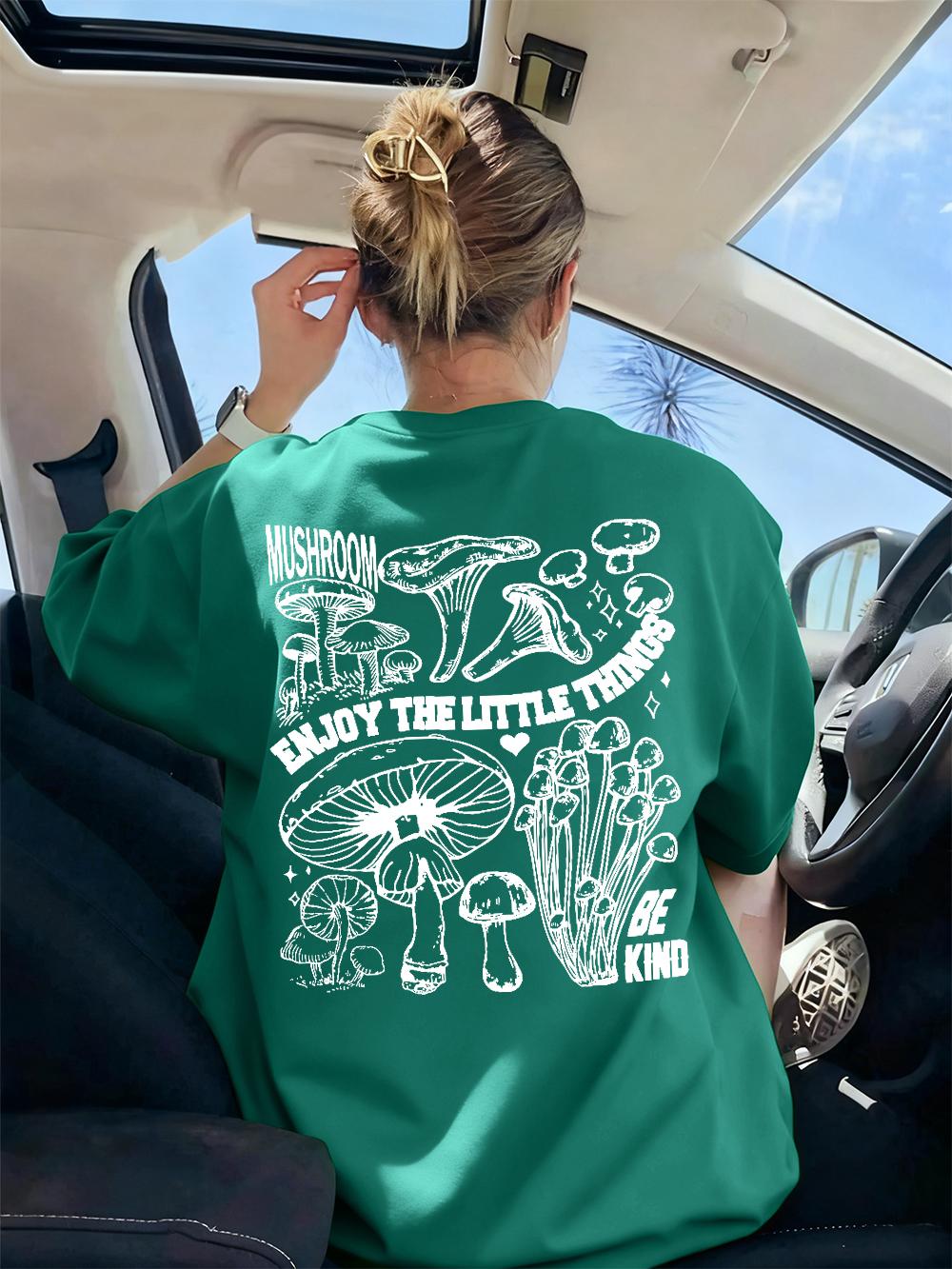 Enjoy Things Mushroom Prints TShirt Womens Casual Comfortable T Shirts Soft ONeck Short Sleeve Tops Summer Loose Woman Clothes 4XL
Enjoy Things Mushroom Prints TShirt Womens Casual Comfortable T Shirts Soft ONeck Short Sleeve Tops Summer Loose Woman Clothes 4XL