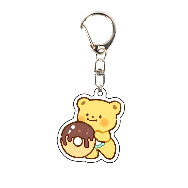Cartoon Cute Butter Bear Acrylic Keychain Cute Student Backpack Pendant Couple Small Gift as the picture
Cartoon Cute Butter Bear Acrylic Keychain Cute Student Backpack Pendant Couple Small Gift as the picture