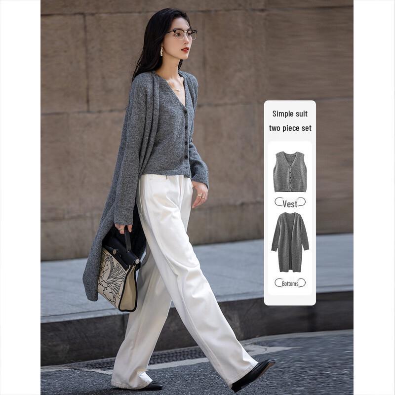 Demana Old Money Style V-Neck Knit Two-Piece Set S
Demana Old Money Style V-Neck Knit Two-Piece Set S