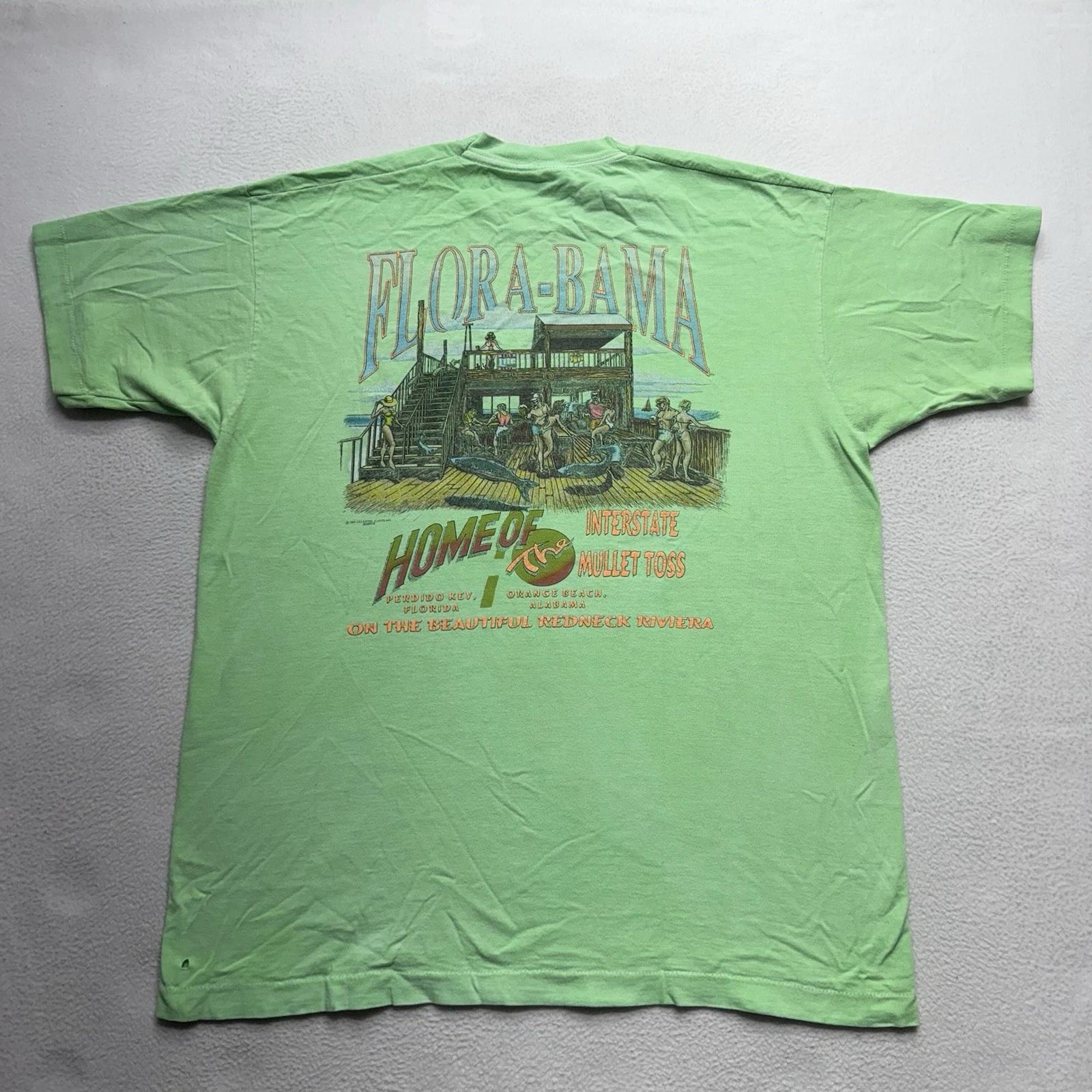 Винтажная футболка Flora-Bama Mullet Toss Fish, одинарный шов, Реднек, XL, Потертая 3XL
Винтажная футболка Flora-Bama Mullet Toss Fish, одинарный шов, Реднек, XL, Потертая 3XL