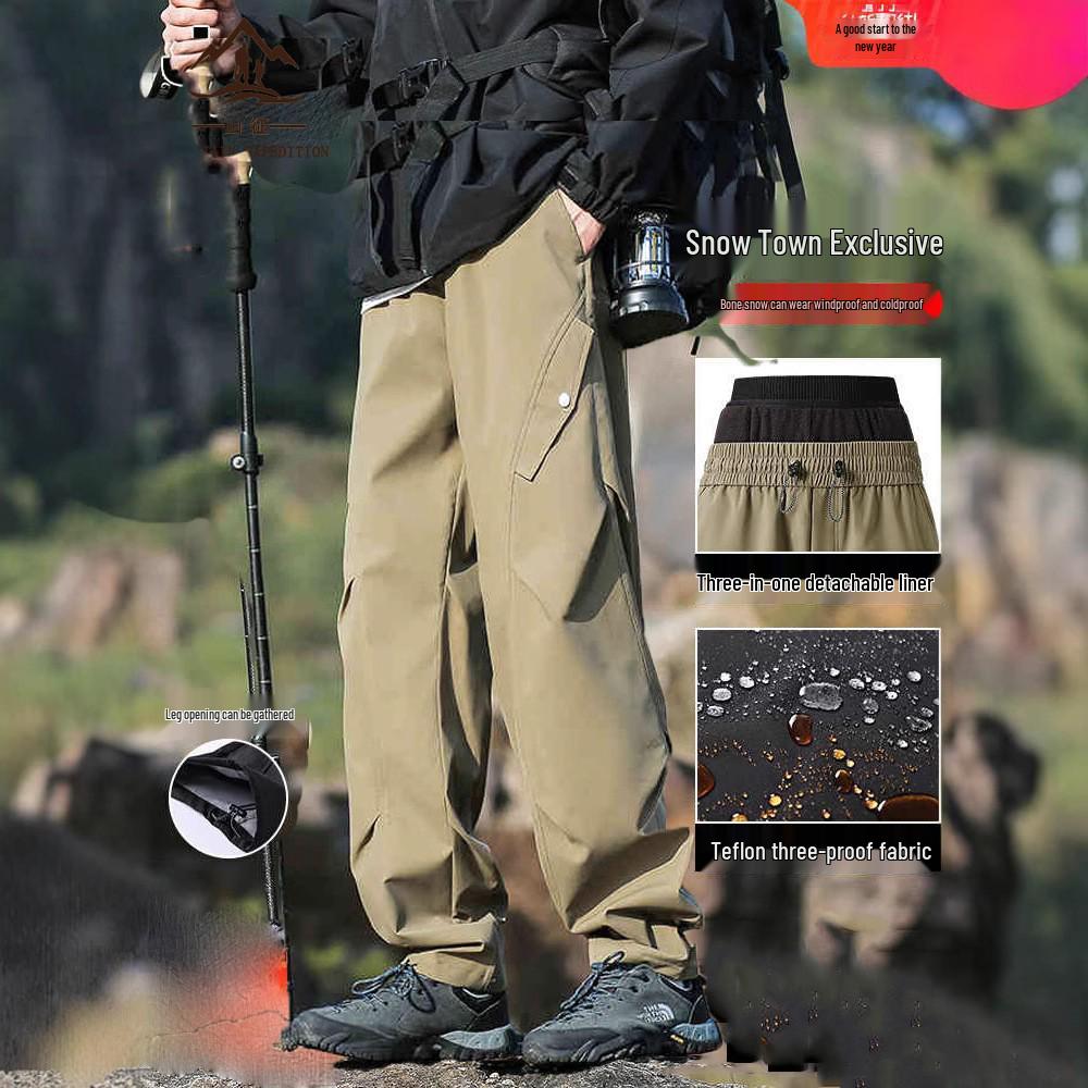 2025 Men s Three-in-One Windbreaker Ski Pants: Spring Waterproof, Windproof, Cargo Trousers for Spring/Autumn. S (Recommended 85-105 kg)
2025 Men s Three-in-One Windbreaker Ski Pants: Spring Waterproof, Windproof, Cargo Trousers for Spring/Autumn. S (Recommended 85-105 kg)