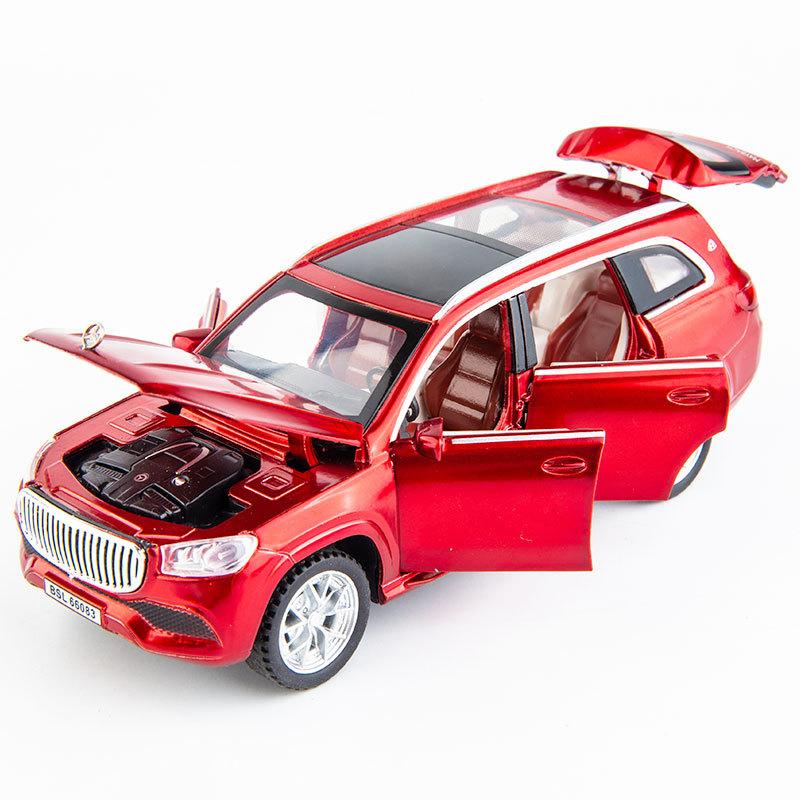 1/32 Модель автомобіля Benz Maybach GLS600 з литого сплаву з інерційним механізмом, звуком та світлом, дитячий подарунок, колекція, лита іграшкова модель червоний
1/32 Модель автомобіля Benz Maybach GLS600 з литого сплаву з інерційним механізмом, звуком та світлом, дитячий подарунок, колекція, лита іграшкова модель червоний