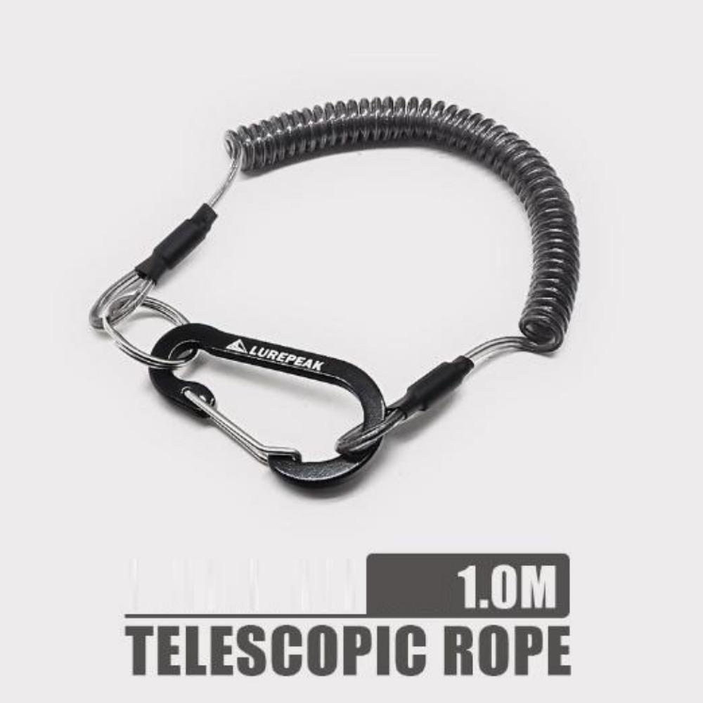 Fail-safe Retractable Elastic Wire Core Buckle Black Twisted Retention Fishing Anti-lost Rope 4 Styles 1m/1.2m/1.5m
Fail-safe Retractable Elastic Wire Core Buckle Black Twisted Retention Fishing Anti-lost Rope 4 Styles 1m/1.2m/1.5m