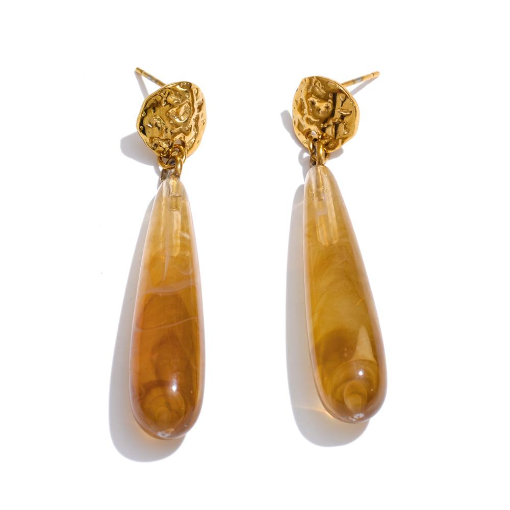 Yhpup 4 Color Acrylic Resin Teardrop Dangle Summer Earrings for Women Stainless Steel Exclusive Candy Fashion Jewelry
Yhpup 4 Color Acrylic Resin Teardrop Dangle Summer Earrings for Women Stainless Steel Exclusive Candy Fashion Jewelry