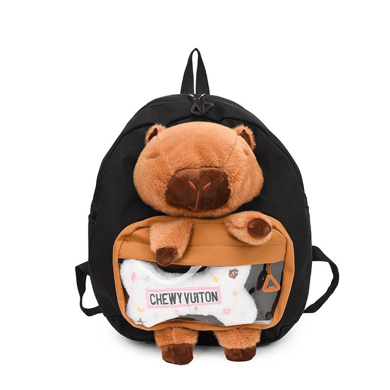 Backpack Student Capybara With Nylon Construction Double Zipper For Use Daily
Backpack Student Capybara With Nylon Construction Double Zipper For Use Daily
