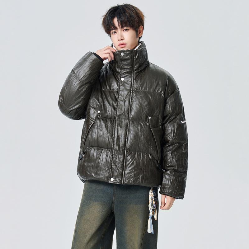 2025 Men s Autumn/Winter Hong Kong Style Windproof PU Leather Plus Size Down Jacket L зелений
2025 Men s Autumn/Winter Hong Kong Style Windproof PU Leather Plus Size Down Jacket L зелений