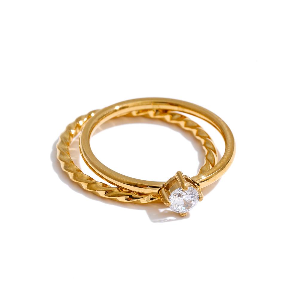 Yhpup Size 6789 Wholesale Lots Double-Layer Stacking Zircon Finger Ring Daily Classic Style Stainless Steel Chic Women Jewelry 9
Yhpup Size 6789 Wholesale Lots Double-Layer Stacking Zircon Finger Ring Daily Classic Style Stainless Steel Chic Women Jewelry 9