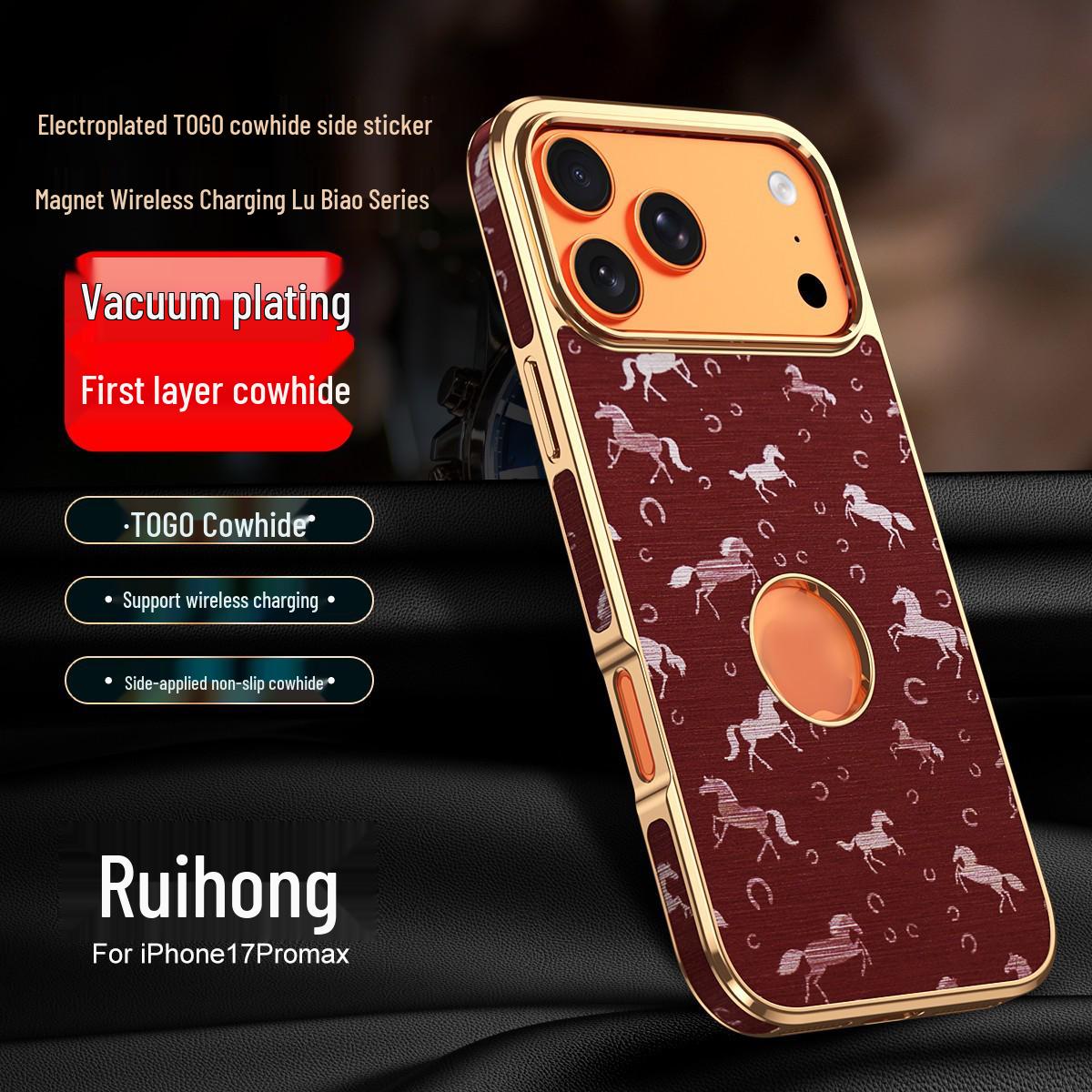 Galloping Horses Leather Magnetic Case for iPhone 17 Pro Max - Drop-proof with Exposed Apple Logo 14 Pro Max
Galloping Horses Leather Magnetic Case for iPhone 17 Pro Max - Drop-proof with Exposed Apple Logo 14 Pro Max