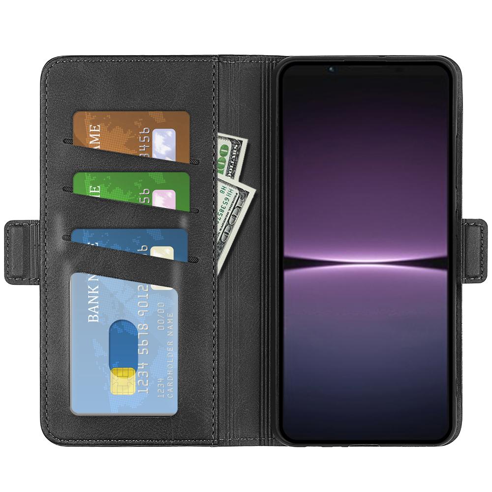 For Sony Xperia 1 V Leather Phone Stand Case Calf Texture Cell Phone Wallet Cover Black
For Sony Xperia 1 V Leather Phone Stand Case Calf Texture Cell Phone Wallet Cover Black