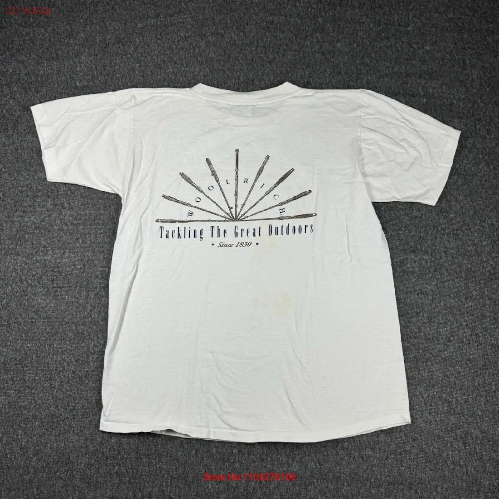 Woolrich Mens T Shirt L White Print USA Crew Neck Vintage vintage Washed Comfortable graphic Slightly homme fashion S
Woolrich Mens T Shirt L White Print USA Crew Neck Vintage vintage Washed Comfortable graphic Slightly homme fashion S