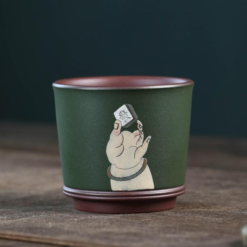 140ml Yixing Zisha Wealth-bringing Mahjong Teacup Ancient Tea Bowl Cute Cup Tea-tasting Personal Cup Jianzhan Master Cups Cha
140ml Yixing Zisha Wealth-bringing Mahjong Teacup Ancient Tea Bowl Cute Cup Tea-tasting Personal Cup Jianzhan Master Cups Cha