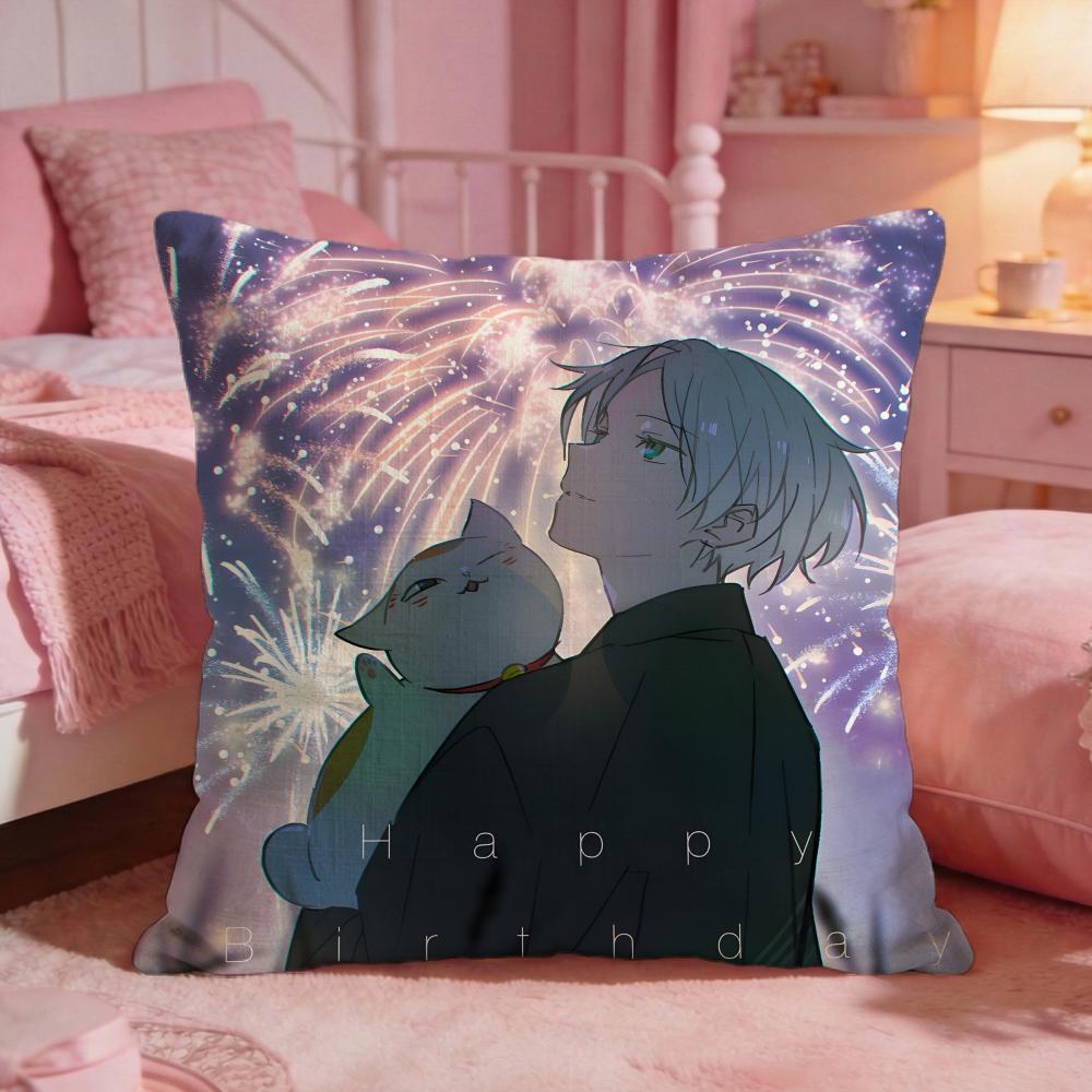 Natsumes Book Of FFriendss Cushion Cover Premium Comfort Reversible Pillow Cove Two In One Design For Any Room Car Interior 30X30cm
Natsumes Book Of FFriendss Cushion Cover Premium Comfort Reversible Pillow Cove Two In One Design For Any Room Car Interior 30X30cm