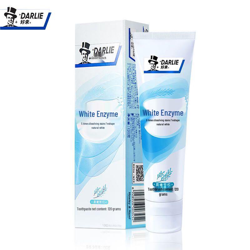 Darlie White Enzyme Morning Cedar Toothpaste 120g
Darlie White Enzyme Morning Cedar Toothpaste 120g