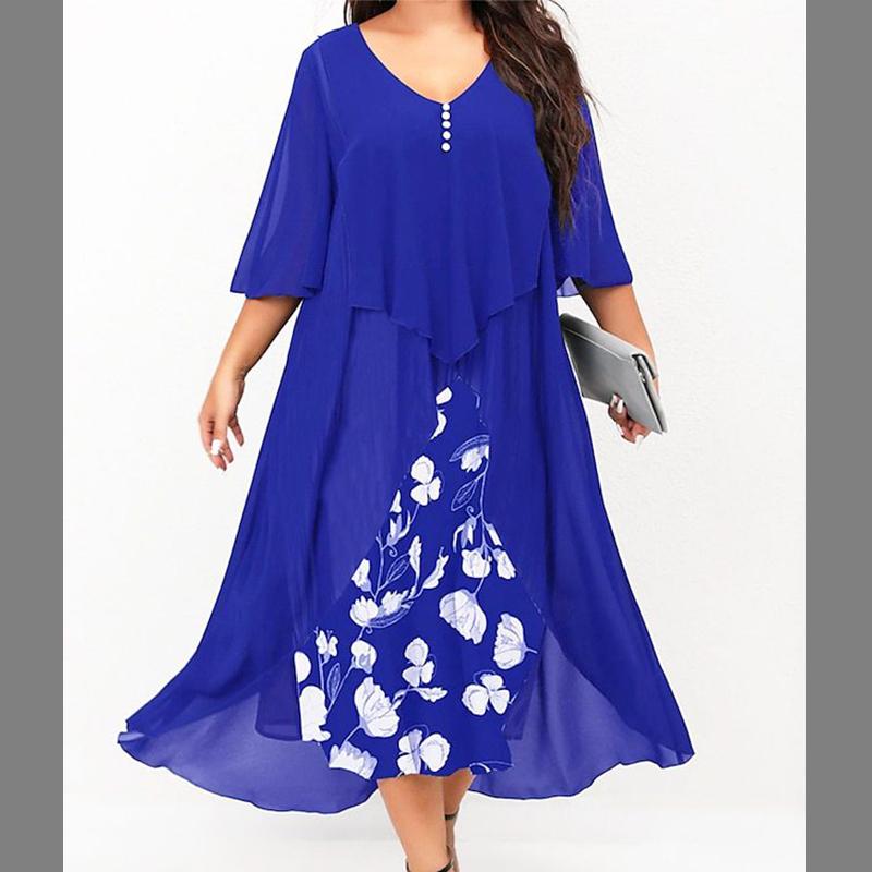 Весняно-осіннє модне жіноче шифонове повсякденне плаття в стилі печворк з двох частин із нерегулярними рукавами XXXXL
Весняно-осіннє модне жіноче шифонове повсякденне плаття в стилі печворк з двох частин із нерегулярними рукавами XXXXL