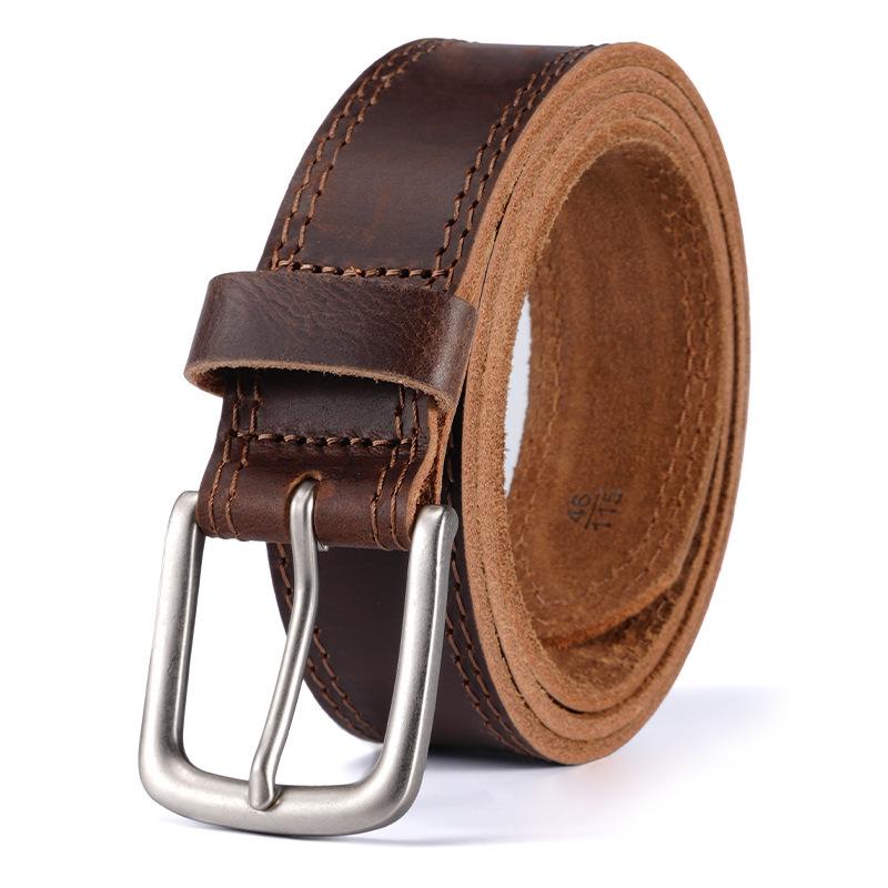 Retro Belt for Men Genuine Leather Casual Business Cowhide Belt for Men Middle Aged and Young Men Versatile Pin Buckle Belt 130cm
Retro Belt for Men Genuine Leather Casual Business Cowhide Belt for Men Middle Aged and Young Men Versatile Pin Buckle Belt 130cm