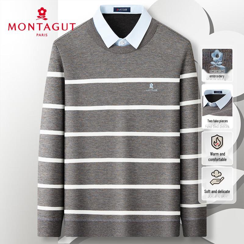 MONTAGUT Мужской осенне-зимний вязаный пуловер в полоску, имитация двойки 2XL
MONTAGUT Мужской осенне-зимний вязаный пуловер в полоску, имитация двойки 2XL