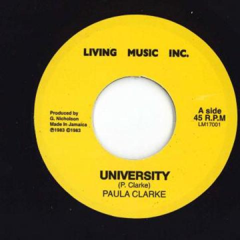 7inch Record PAULA CLARKE University Version LM17001 Living Musc Inc 1983 UK Reggae Ska Dub Used
7inch Record PAULA CLARKE University Version LM17001 Living Musc Inc 1983 UK Reggae Ska Dub Used