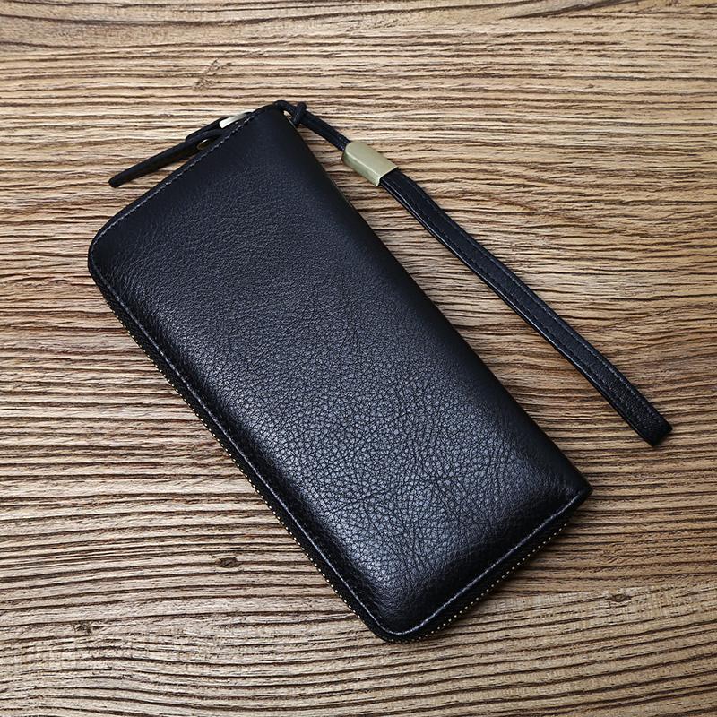 NZPJ Leather Long Wallet Natural Cowhide Clutch Bag Large Capacity Bank Card Bag Multi Function Wallet Casual Mobile Bag чорний
NZPJ Leather Long Wallet Natural Cowhide Clutch Bag Large Capacity Bank Card Bag Multi Function Wallet Casual Mobile Bag чорний