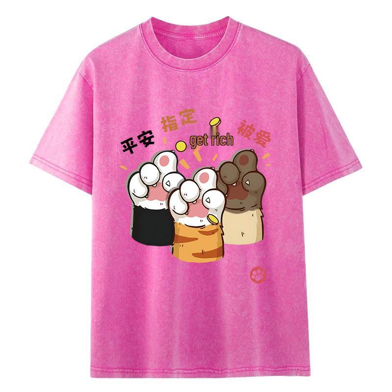 Women s Retro Distressed Short-Sleeve T-Shirt - Summer Fashion, Loose Fit, Pure Cotton Top L рожевий червоний колір
Women s Retro Distressed Short-Sleeve T-Shirt - Summer Fashion, Loose Fit, Pure Cotton Top L рожевий червоний колір