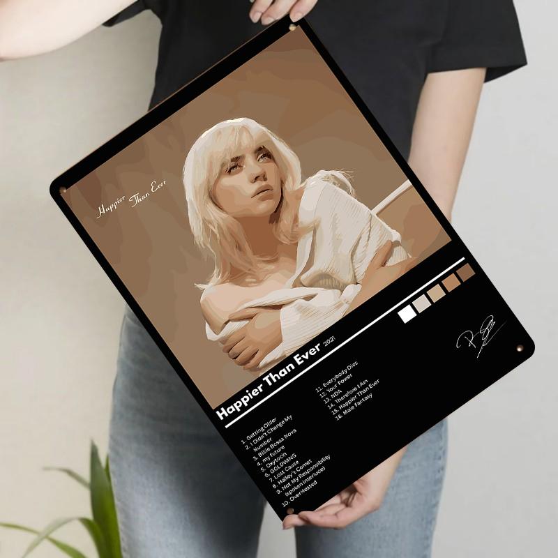Billie Eilish Happier Than Ever Album Cover Custom Metal Tin Sign Music Decor Artwork 20x30cm(7.8x11.8inch)
Billie Eilish Happier Than Ever Album Cover Custom Metal Tin Sign Music Decor Artwork 20x30cm(7.8x11.8inch)