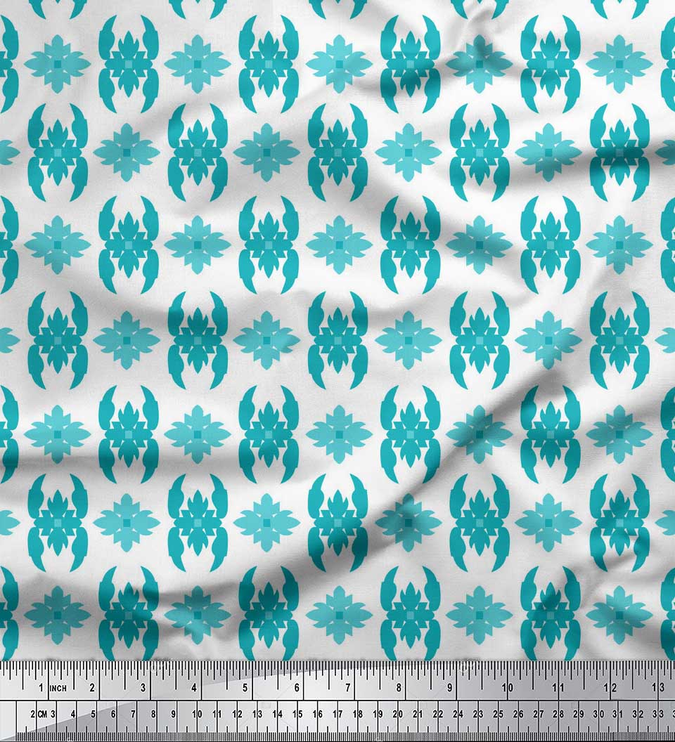 Soimoi Blue Japan Crepe Satin Fabric Butidar Jamdani Print Fabric by the metre 42 Inch 42 Inch Wide - Poly Crepe зелений
Soimoi Blue Japan Crepe Satin Fabric Butidar Jamdani Print Fabric by the metre 42 Inch 42 Inch Wide - Poly Crepe зелений