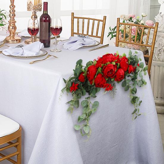 Yousheng Artificial Peony Flower Swag with Green Leaves Wedding Party Arch Flower Welcome Sign Decorative Floral Swag Door Lintel Wall Window Decor
Yousheng Artificial Peony Flower Swag with Green Leaves Wedding Party Arch Flower Welcome Sign Decorative Floral Swag Door Lintel Wall Window Decor