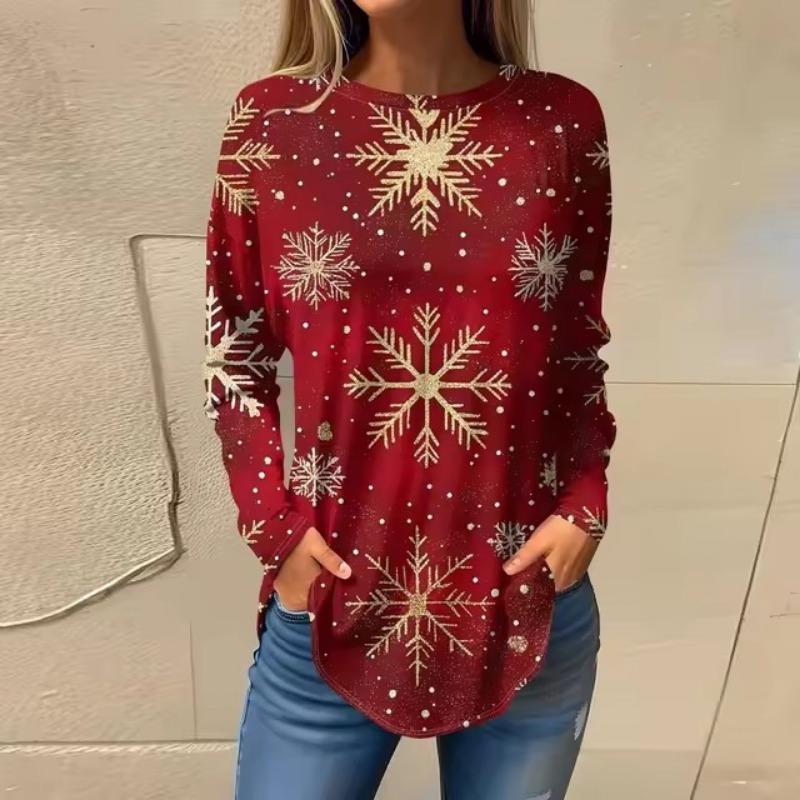 Женская толстовка с круглым вырезом и длинным рукавом, модная повседневная, с 3D-принтом в виде синей снежинки, для рождественской вечеринки 5XL
Женская толстовка с круглым вырезом и длинным рукавом, модная повседневная, с 3D-принтом в виде синей снежинки, для рождественской вечеринки 5XL