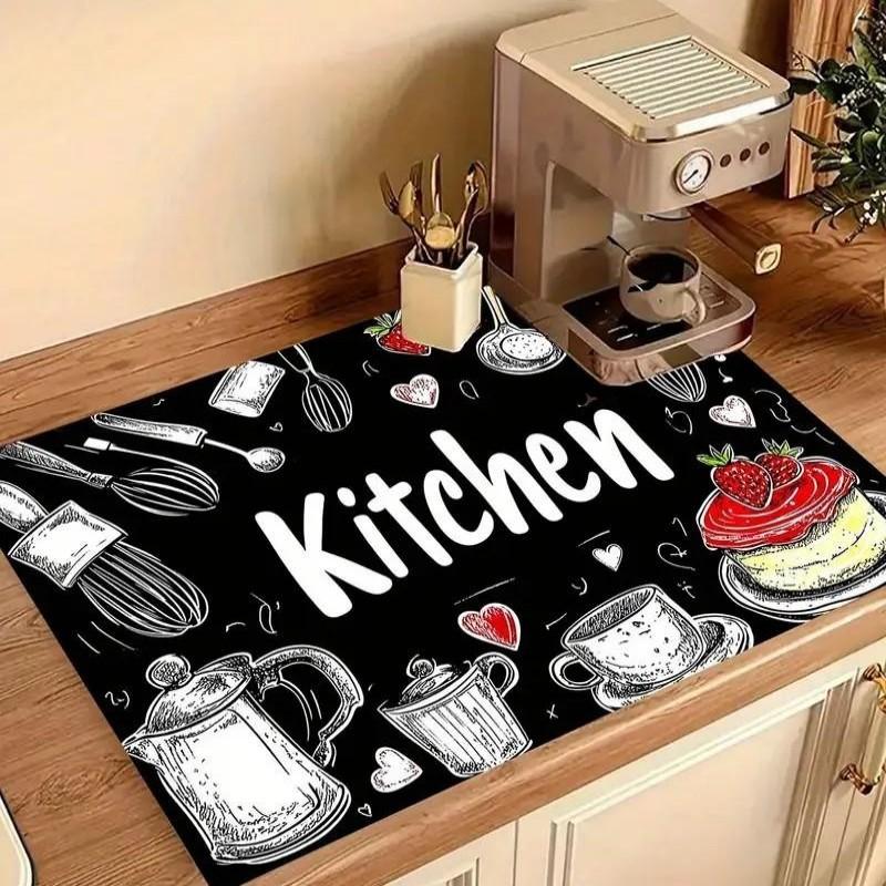 Кухонный супервпитывающий коврик Кофейный коврик для сушки посуды Коврик для сушки Быстросохнущая дренажная подкладка для ванной комнаты Подставка под кухонный смеситель 20x30cm
Кухонный супервпитывающий коврик Кофейный коврик для сушки посуды Коврик для сушки Быстросохнущая дренажная подкладка для ванной комнаты Подставка под кухонный смеситель 20x30cm