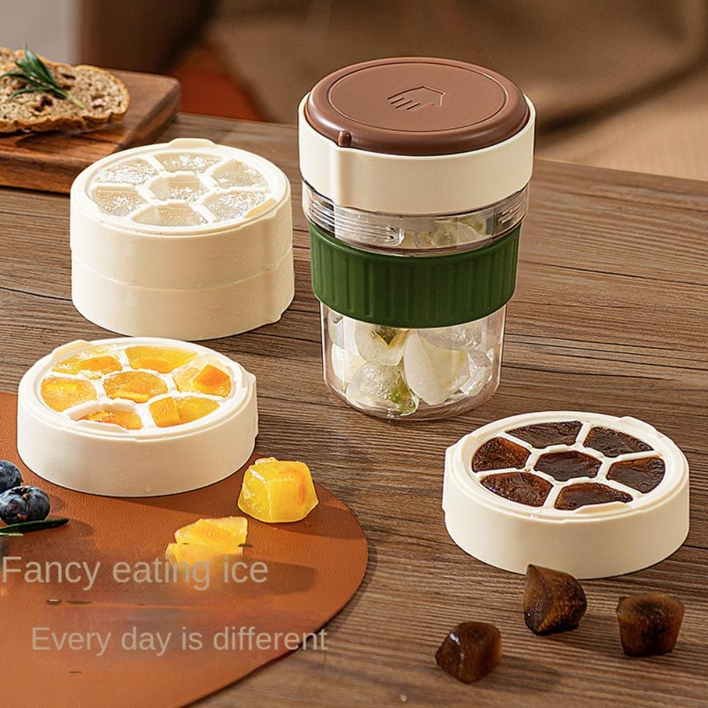 Food Grade Silicone Water Cup DIY Ice Maker Coffee Cup Fashion Ice Cube Tray Outdoor With 3 ice trays
Food Grade Silicone Water Cup DIY Ice Maker Coffee Cup Fashion Ice Cube Tray Outdoor With 3 ice trays
