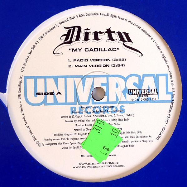 12-дюймовая пластинка DIRTY - My Cadillac 4400190651 UNIVERSAL 2002 US Рэп & Хип-хоп/R&B Б/У
12-дюймовая пластинка DIRTY - My Cadillac 4400190651 UNIVERSAL 2002 US Рэп & Хип-хоп/R&B Б/У
